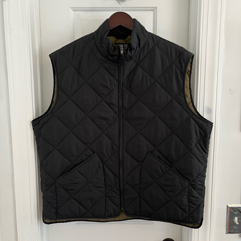 J.Crew Quilted Vest Navy Sz XXL‎
